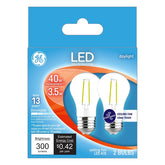 GE 28945 LED Bulb, General Purpose, A15 Lamp, 40 W Equivalent, E26 Lamp Base, Dimmable, Daylight Light
